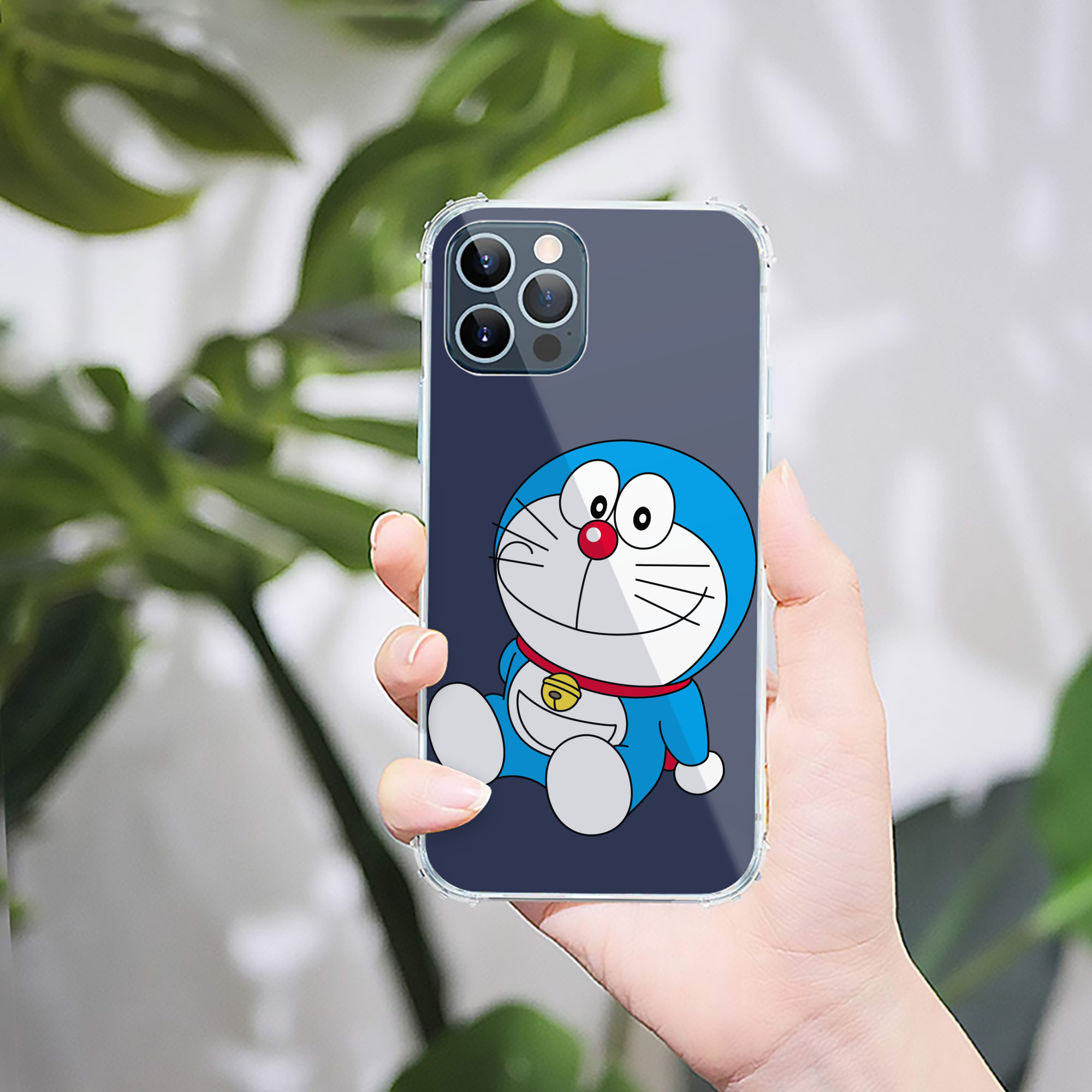 （画像用） ドラえもん Doraemon 【iPhone 12シリーズ対応】透明スマホケース（クリアソフトケース）